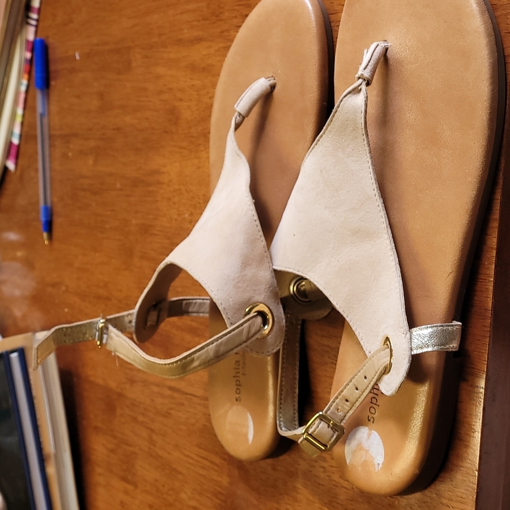 Suede. Italian  sandals